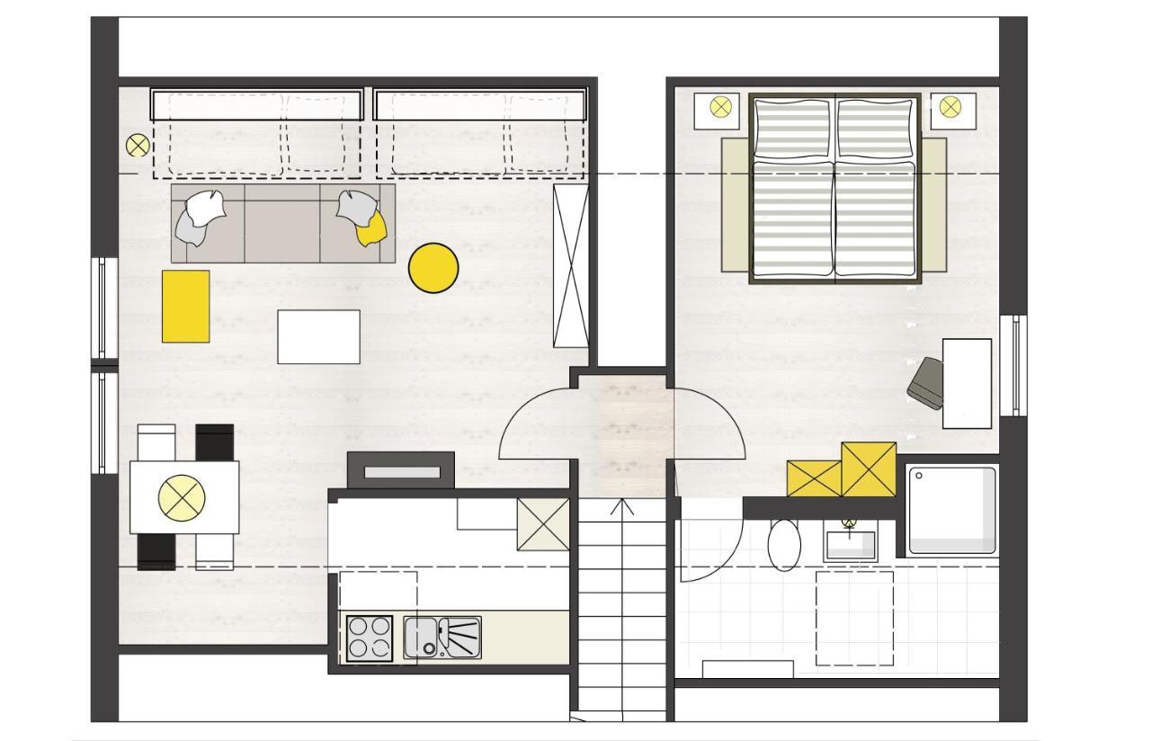 Apartment in BRE Buitenkant foto